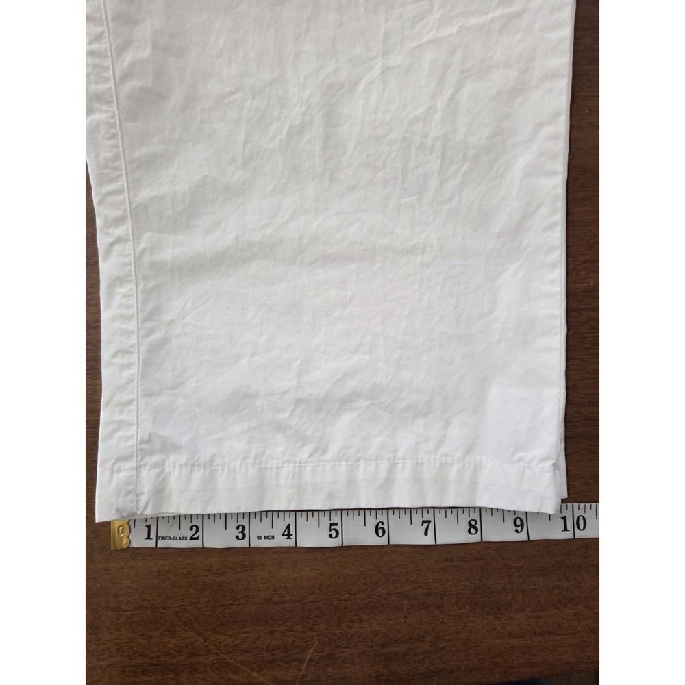 United Colors Of Benetton Flat Front Pants Men's 34/36X34 White L/xl Nautical - Picture 10 of 11